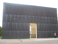 USA - Oklahoma City OK - Federal Building Site Sign (18 Apr 2009)